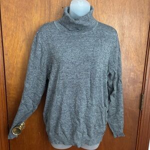 Calvin Klein Heather Gray Turtleneck Sweater